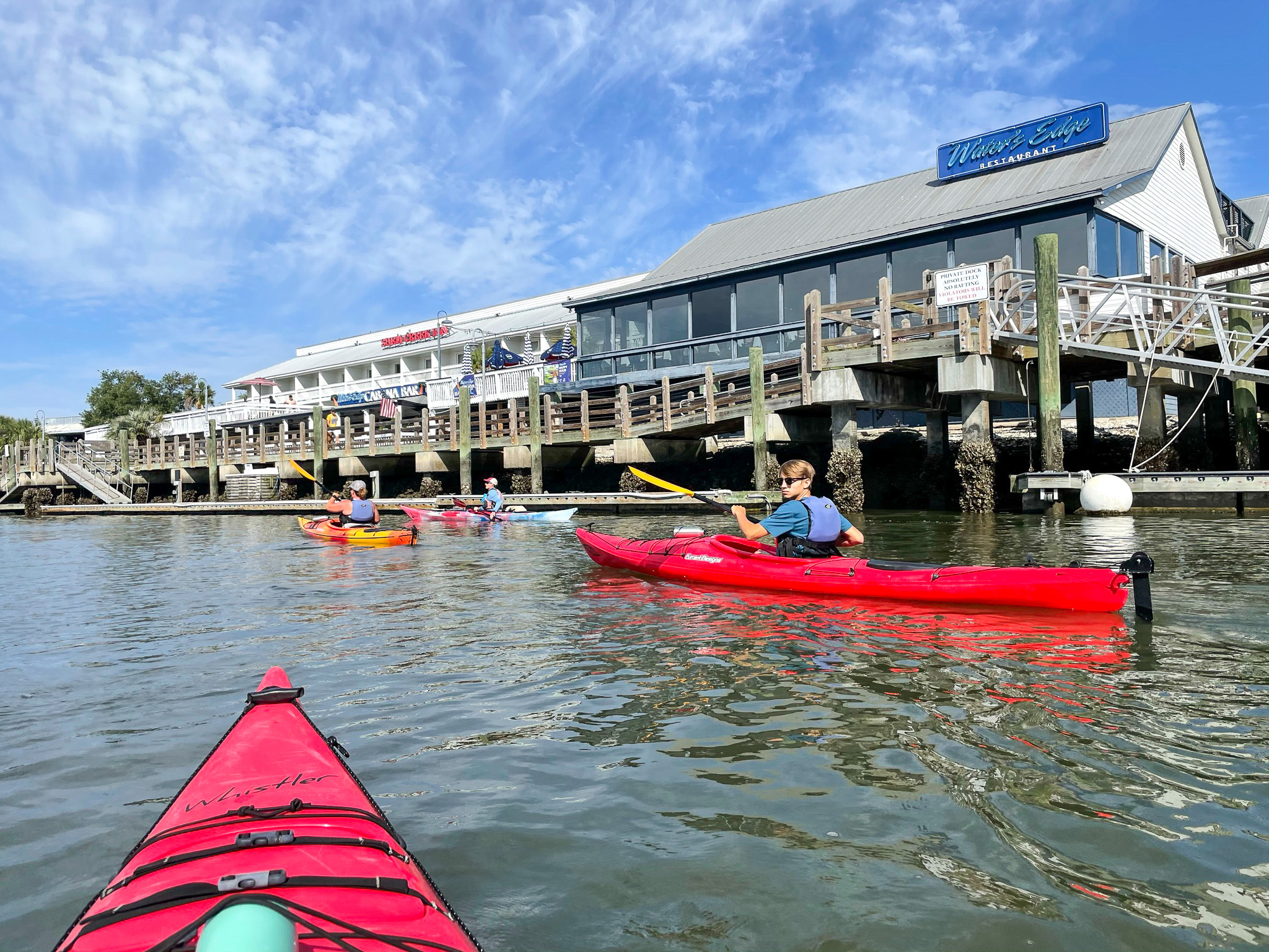 Kayaking on Shem Creek with Coastal Expeditions