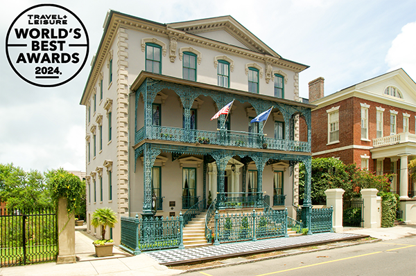 john rutledge house in worlds best award