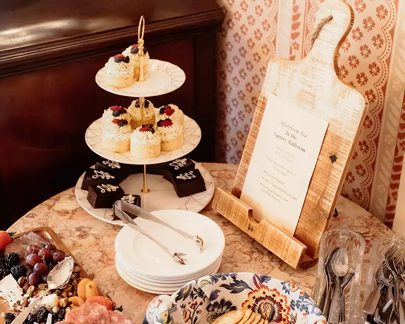 Afternoon tea and hors d'oeuvres