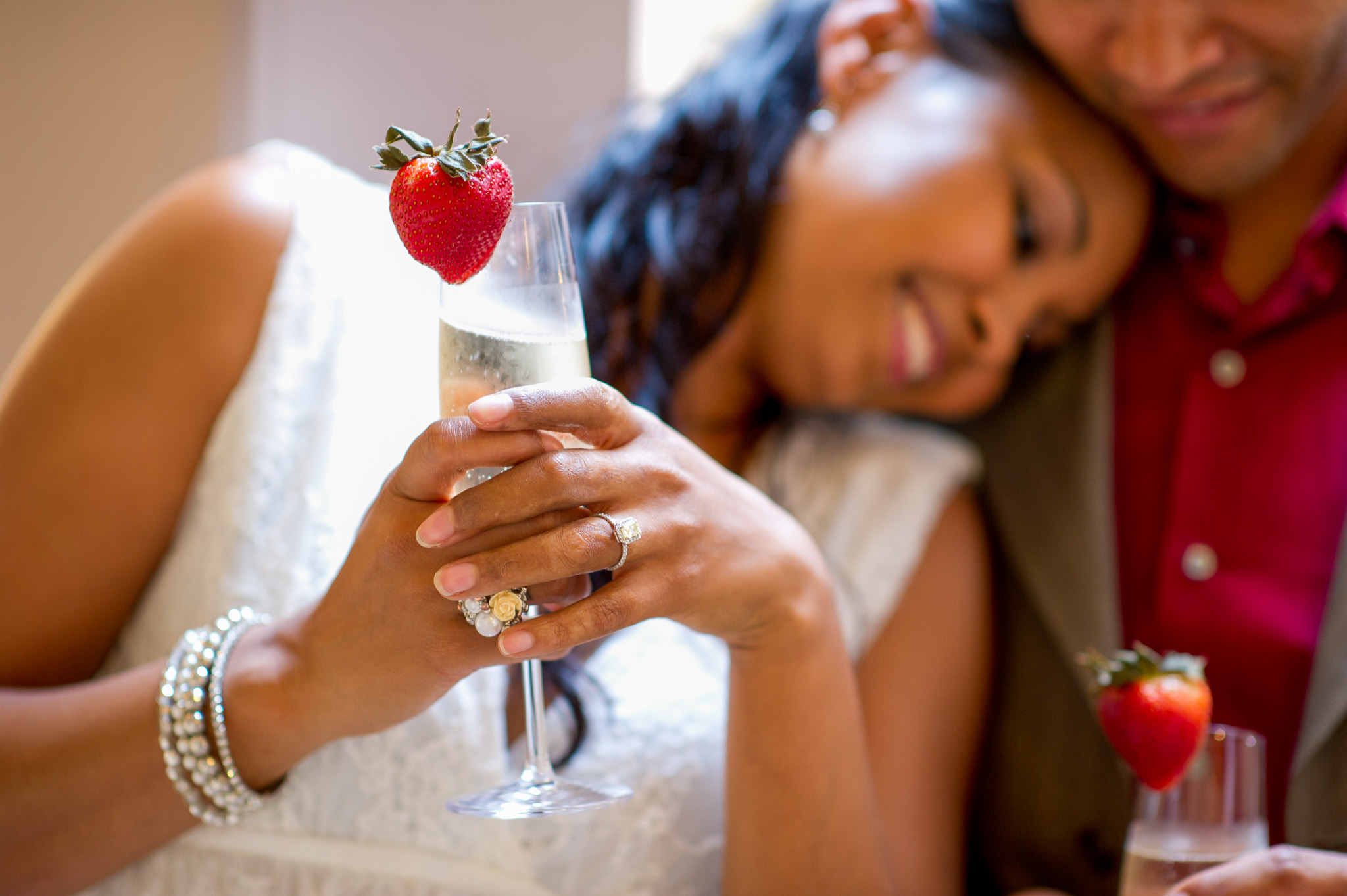 Couple celebrating honeymoon at John Rutledge House Inn