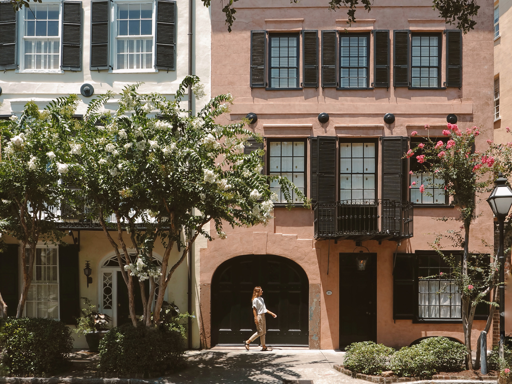 Historic homes in downtown Charleston